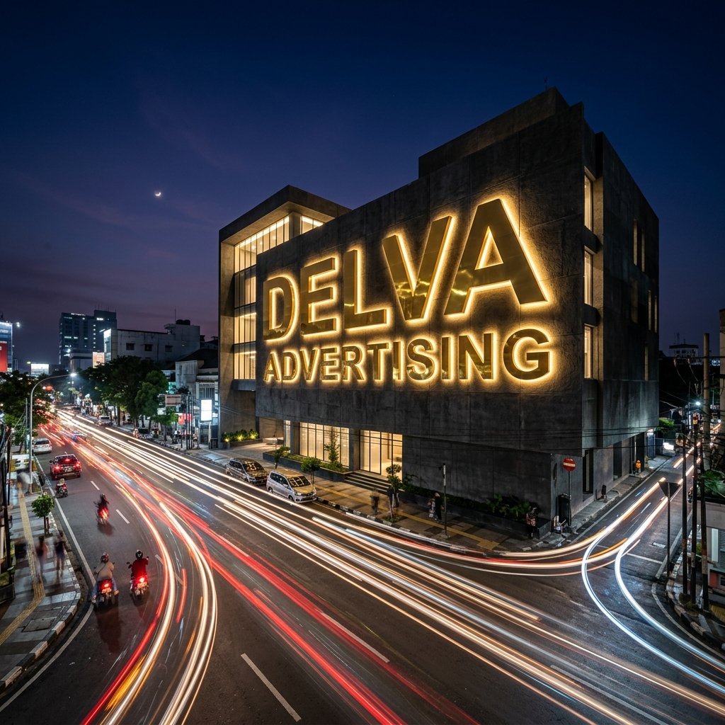 Bengkel produksi huruf timbul Surabaya - Delva Advertising jasa pembuatan signage dan reklame toko